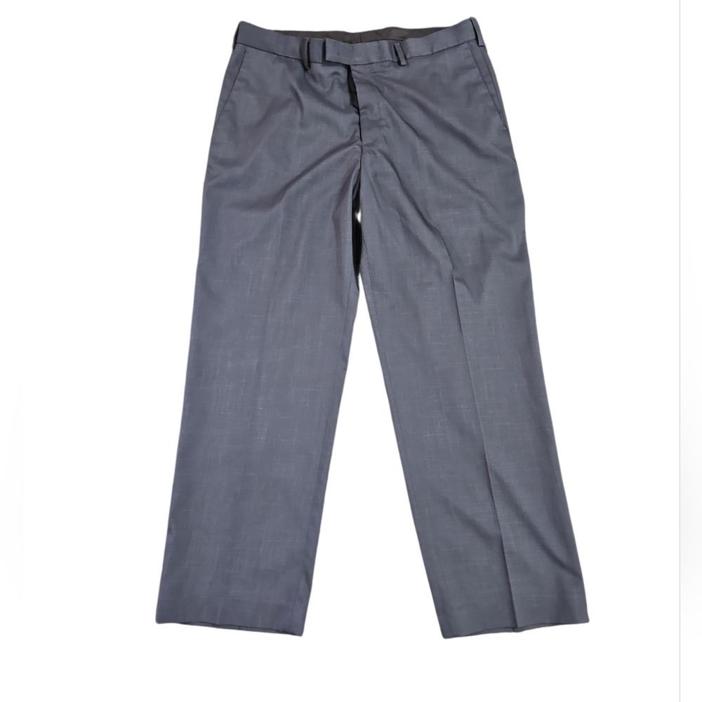 Perry Ellis Portfolio Men’s Gray Dress Pants Straight Leg Size 36x30